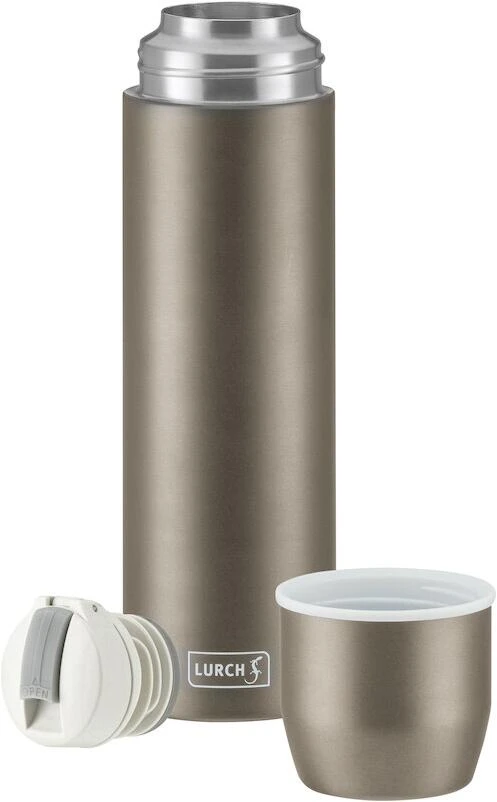 Lurch Isolier-Flasche Mit Becher Earth Grey