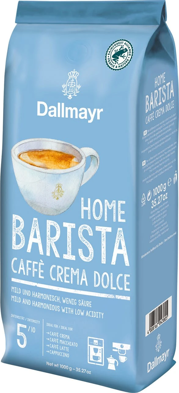 Dallmayr Kaffeebohnen Home Barista Crema Dolce (1 Kg) – Bild 7