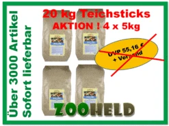 [Paket] BTG Classic Teichfutter | 20kg Teichsticks Für Gartenteichfische