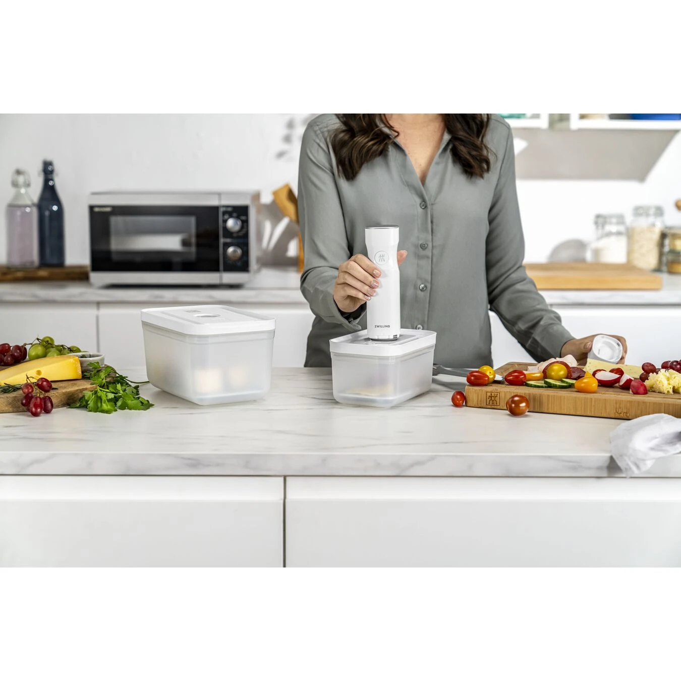 Zwilling Vakuum Zubehörset Abtropfgitter Für Kunststoffboxen , M/L / 2-tlg – Bild 5