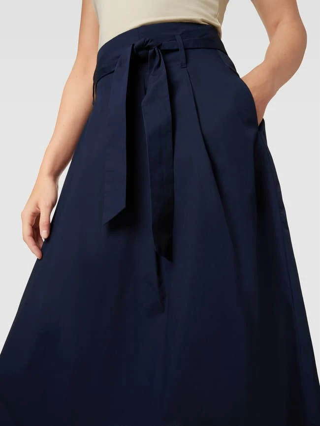 Montego Midirock Mit Bindegürtel - Dunkelblau – Bild 3