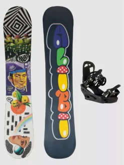Alibi Snowboards Brain Rain 145 + Burton Freestyle S 2023 Snowboard-Set