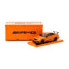 Tarmac T64G-009-OR Mercedes Benz C63 AMG Black Series Orange Mit Container Maßstab 1:64 Modellauto