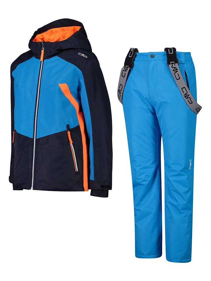 CMP 2tlg. Ski-/ Snowboardoutfit In Schwarz/ Blau – Bild 2