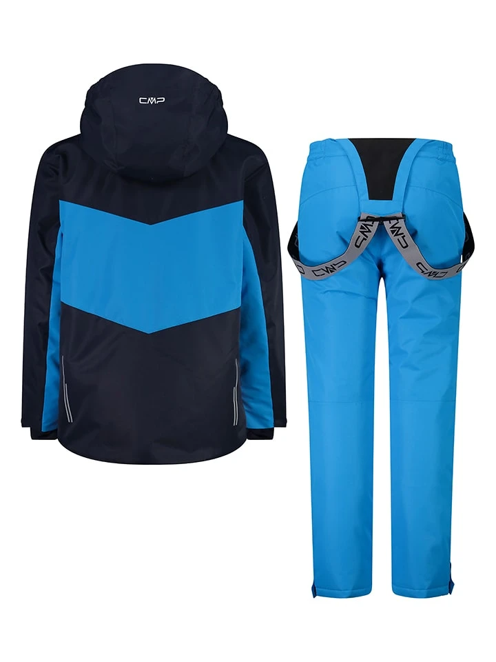 CMP 2tlg. Ski-/ Snowboardoutfit In Schwarz/ Blau – Bild 3