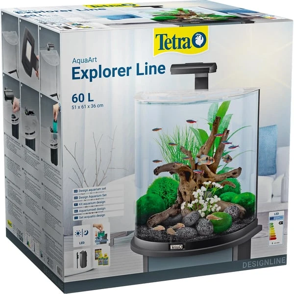 Tetra AquaArt Explorer Line Halfmoon Komplett-Set 60l – Bild 4