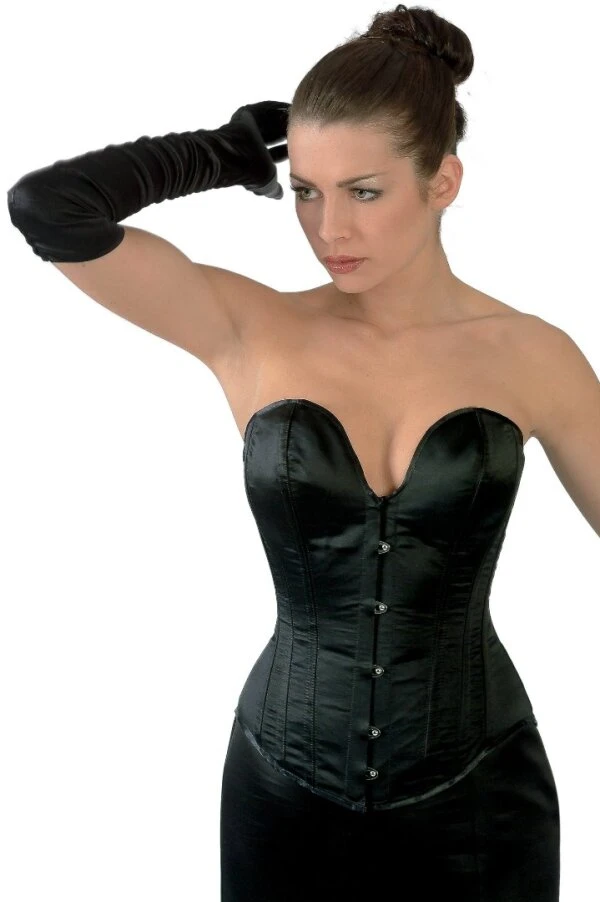 Vollbrust-Korsett Schwarz